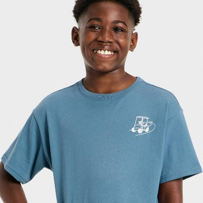 Boys' Cotton Active T-Shirt - All In Motion Blue XL