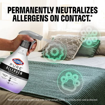Clorox PURE Allergen Neutralizer Fabric & Carpet Spray Air Fresheners Nighttime Calm - 26oz