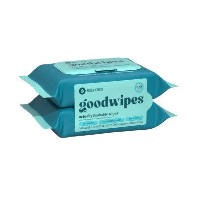 Goodwipes Flushable Personal Wipes - Shea-Coco - 50ct/2pk