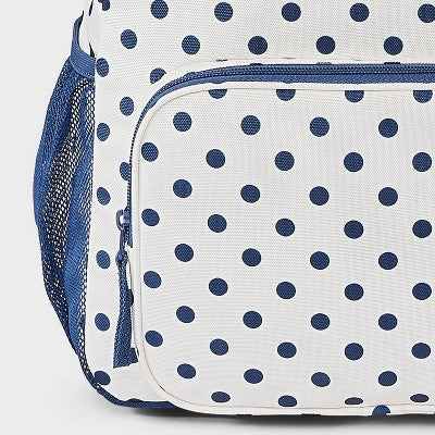 Girls' Polka Dot Print Backpack - Cat & Jack White/Blue