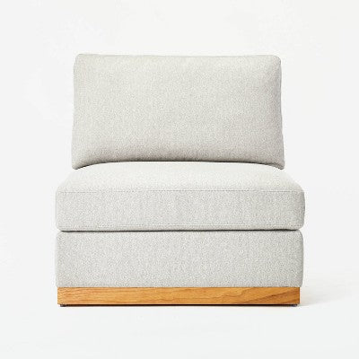 Woodland Hills Modular Armless Sectional Chair Light Gray - Threshold designed with Studio McGee (LOCAL PICKUP ONLY)