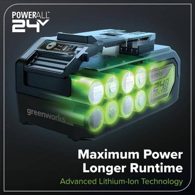 Greenworks POWERALL 2x24V 21" Self-Propelled Mower with (2) 5.0Ah Batteries and Charger (LOCAL PICKUP ONLY)