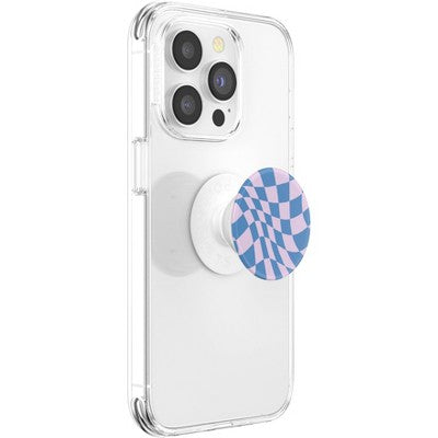 PopSockets PopGrip Checker Cell Phone Grip & Stand - Blueberry Checker