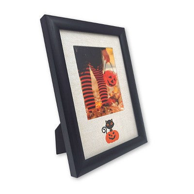 ELSA L 3"x4" Jack and Cat Picture Frame Charcoal