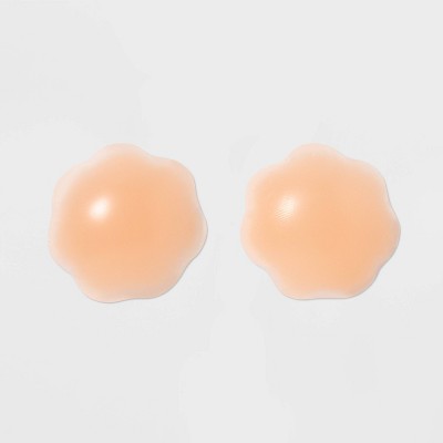 Fashion Forms Women's Reusable Full Figure Gel Petals Adhesive Strapless Backless Bra - Clear One Size Fits Most: Silicone Nipple Covers