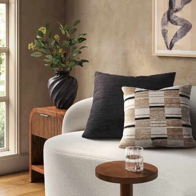 Square Woven Pillow Neutral - Threshold