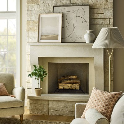 30"x30" Line Abstract Framed Canvas Wall Art - Threshold designed with Studio McGee (LOCAL PICKUP ONLY)