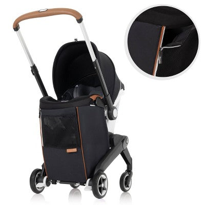 Evenflo Gold Shyft DualRide Infant Car Seat and Stroller with Storage Bag & Canopy - Onyx Black (LOCAL PICKUP ONLY)