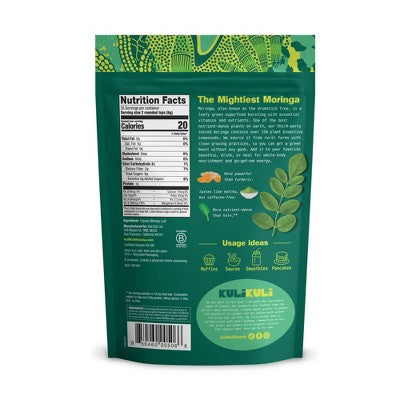 Kuli Kuli Organic Pure Moringa Dietary Supplement Powder - 7.4oz: 1 Package, Greens, Superfood Supplements