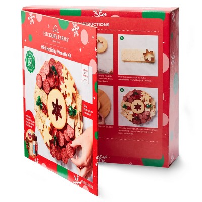 Hickory Farms Christmas Gift Set Christmas Wreath Charcuterie Kit - 15.5oz