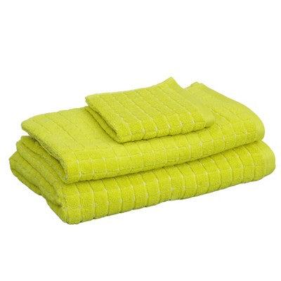 6pc Bath Towel Set Yellow Checkered Daisy - Kapoor Home