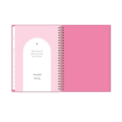 Rhi James for Blue Sky Weekly/Monthly Planner Notes (15 Month) Wirebound 5.875"x8.625" Solid - Pink