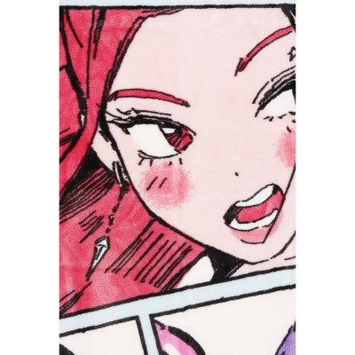 KPop Demon Hunters Nails and Mascara Throw Blanket Blue