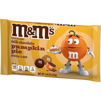 M&M's Halloween Milk Chocolate Pumpkin Pie Candy - 7.44oz