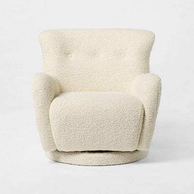 Kessler Swivel Chair Cream - Threshold designed with Studio McGee (LOCAL PICKUP ONLY)