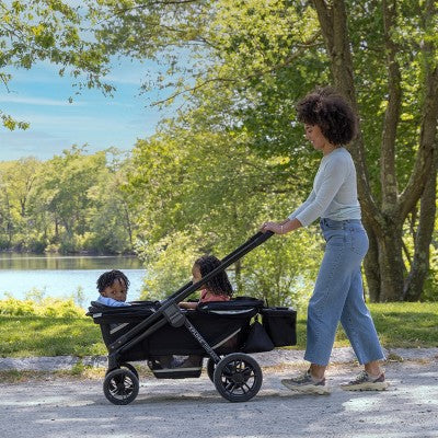 Evenflo Pivot Xplore Dreamz Stroller Wagon with Infant Car Seat Adapter - Jetsetter Black (LOCAL PICKUP ONLY)