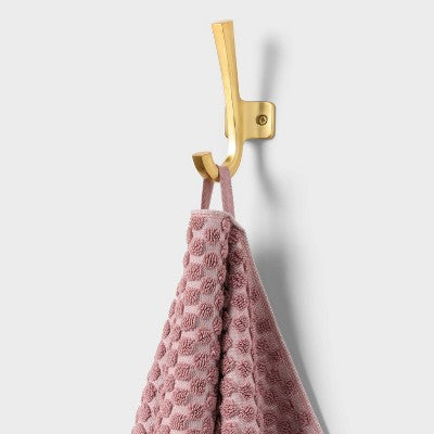 6pc Performance Plus Textured Dot Bath Towel Set Mauve - Threshold