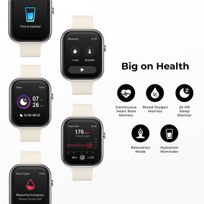 iTouch Air 5 Silver Case with 1 magnetic and 1 nylon strap Smartwatch Set