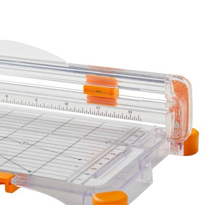 Fiskars SureCut School Supplies Paper Trimmer for Crafting 12" Cut Length Scrapbooking: Lifetime Warranty, Non-Powered