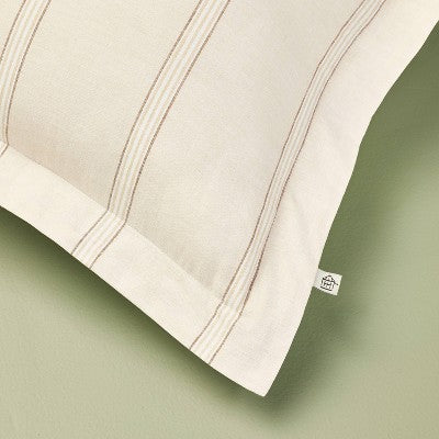 36"x14" Rectangle Striped Lumbar Throw Pillow Sour Cream - Hearth & Hand with Magnolia (LOCAL PICKUP ONLY)