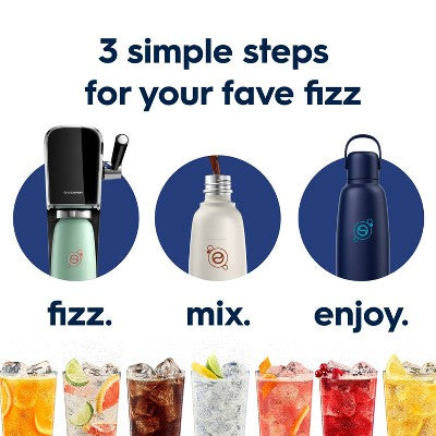 SodaStream 30.4 fl oz Fizz & Go Insulated Stainless Steel Carbonating Bottle Blueberry