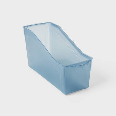 Book Storage Bin translucent blue - up&up