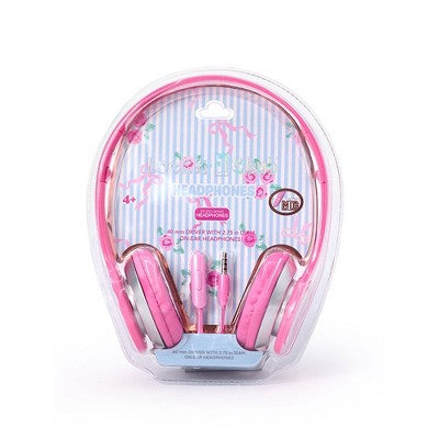 Locker Club Elevated Backpack Set with Pencil Case and Headphones - Blue Stripe Ribbons