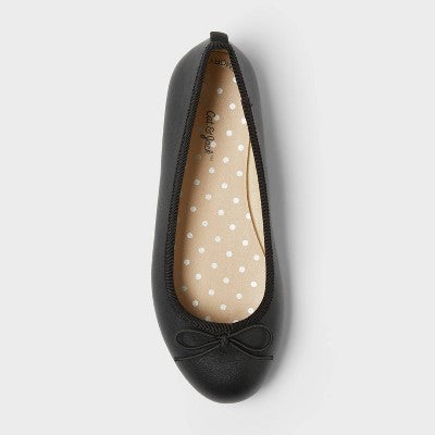 Girls' Diana Slip-On Ballet Flats - Cat & Jack Black 1