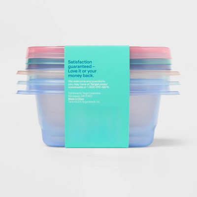Rectangle Food Storage Container - 8oz/3pk - up&up