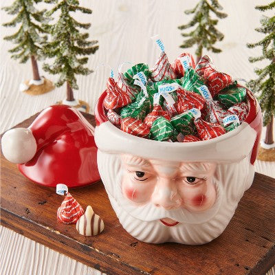 HERSHEY'S Hugs Christmas Milk Chocolate White Creme Candy - 10.1oz