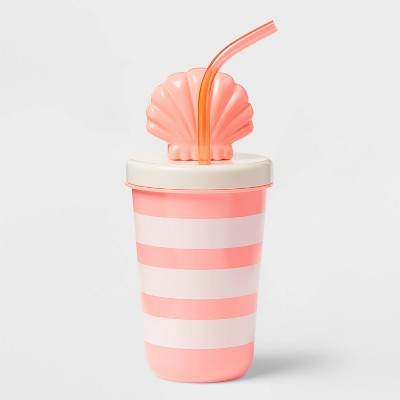 17 fl oz Tumbler with Figural Shell Lid Pink - Sun Squad