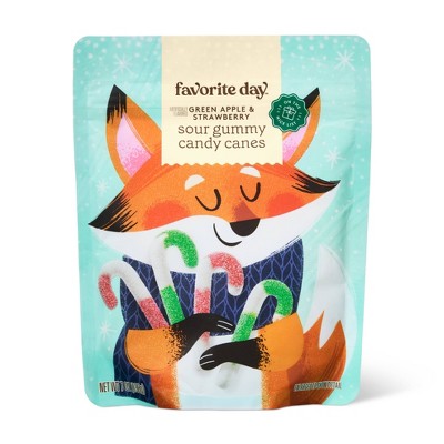 Sour Gummy Christmas Candy Canes - 7oz - Favorite Day