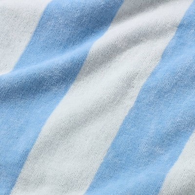 36"x72" Anchor Nautical Striped Oversized Beach Towel Blue - Room Essentials