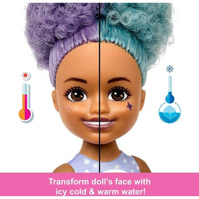 Barbie Chelsea Pop Reveal Treat Series Doll with 5 Surprises Including Scent & Pet