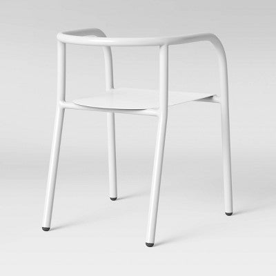 Set of 2 Kids' Metal Activity Chairs White - Pillowfort: Stackable Toddler Dining Chairs, Steel Frame, 250 lb Capacity (LOCAL PICKUP ONLY)