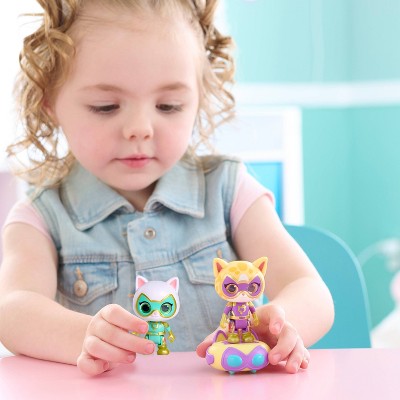 Disney Junior SuperKitties Su-Purr Charged Bitsy and Sparks Figure Set