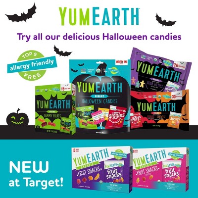 YumEarth Halloween Sour Littles Laydown Bag Candy - 10oz/20ct