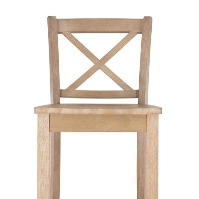 Linon Torino Wash X Back Counter Height Barstool Gray (LOCAL PICKUP ONLY)