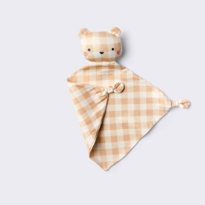 Printed Security Blanket - Bear - Cloud Island: Rayon & Spandex, Animals Theme, Knitted Construction