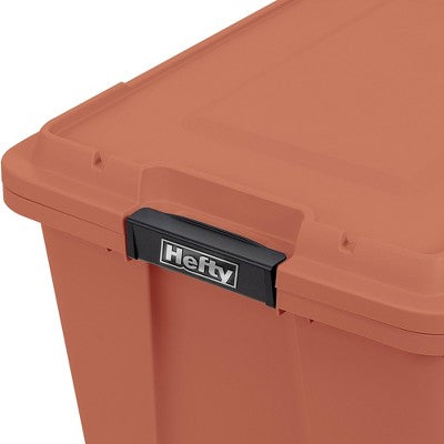 Hefty MAX PRO Storage Tote 18 Gallon - Paprika (LOCAL PICKUP ONLY)