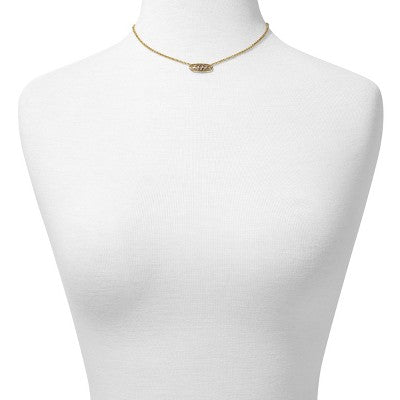 Kendra Scott Janie Pendant Necklace - Gold/Silver: Rhodium & 14K Gold Over Brass, Lobster Claw Clasp