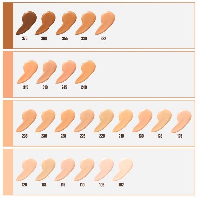 Maybelline Fit Me Dewy + Smooth Foundation SPF 18 - 128 Warm Nude - 1 fl oz