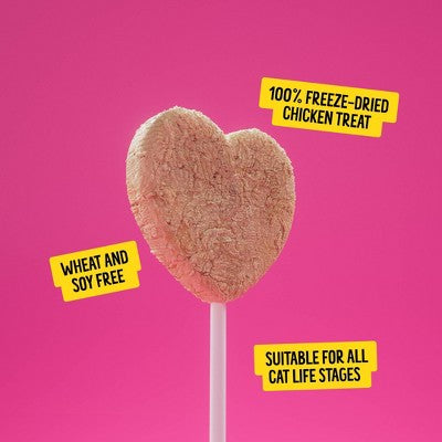 Bonkers Purrpops Freeze-Dried Tuna Flavored Lollipop Cat Treats - 0.2oz/4ct
