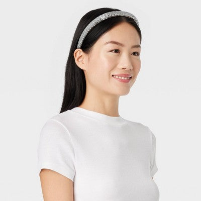 Gemstone Padded Headband - A New Day Silver