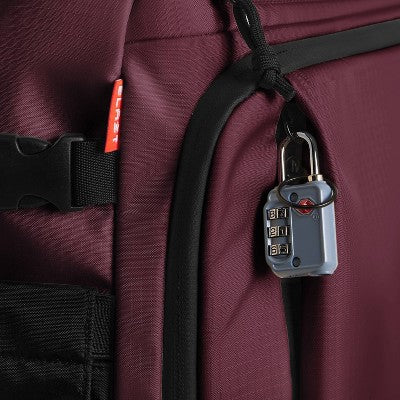 Bagsmart Blast 43L Roller Travel Backpack - Red Currant