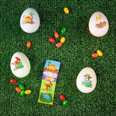 Galerie Easter Printed Dino Attack Egg Bag With Jelly Beans - 1.76oz