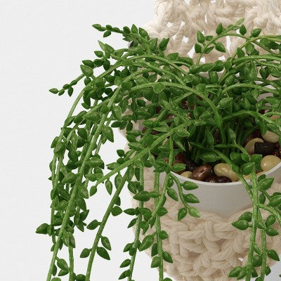 32" Hanging Artificial String of Pearls - Threshold