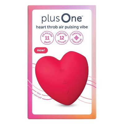 plusOne Heart Throb Air Pulsing Vibrator