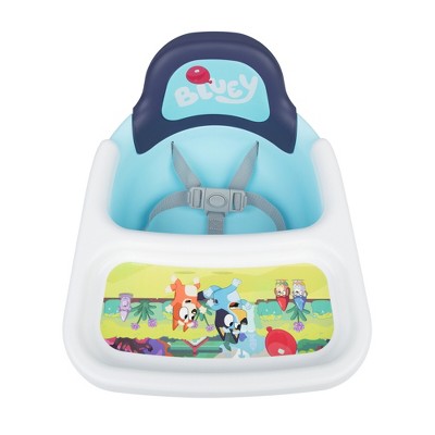 The First Years Bluey Mealtime Booster Seat - Toddler Feeding Seat - Blue/White