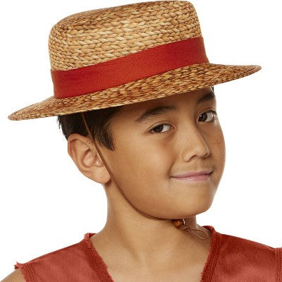 One Piece Kids' Luffy Costume Apparel Set Blue L